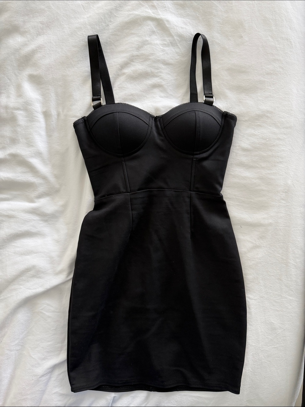 by the way. Black Bodycon Bustier Mini Dress